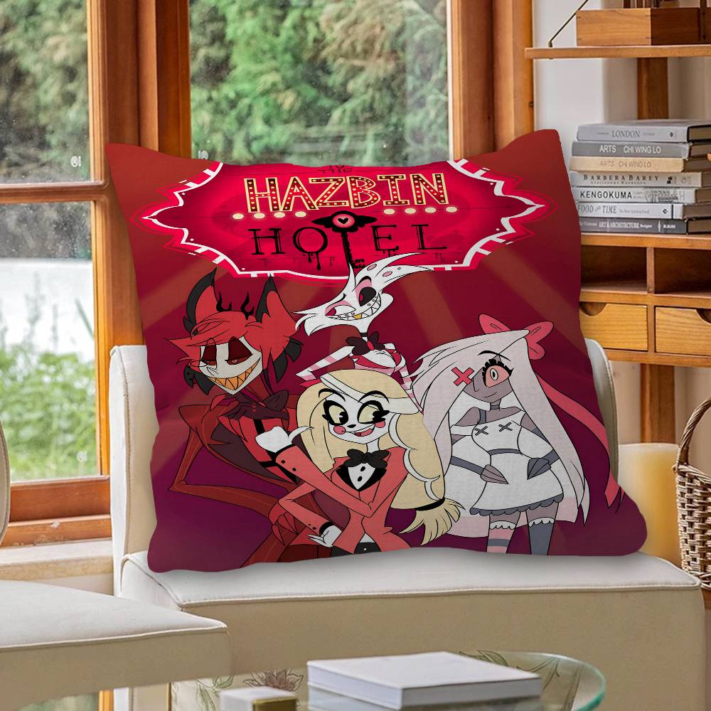H-Hazbin Мультфильм H-Отель Подушка Подарок Домашний Офис Декор Спальня Диван Автомобиль Чехол для Подушки 45x45