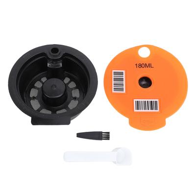 Многоразовые кофейные капсулы 180 мл PP SUS многоразовые кофейные капсулы с кисточкой и ложкой для кофе M