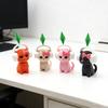 Милая статуэтка кошки 3D-печать, кошка с качающейся головой на пружине для приборной панели автомобиля, домашнего офиса, рабочего стола, коллекционный животный орнамент для игры