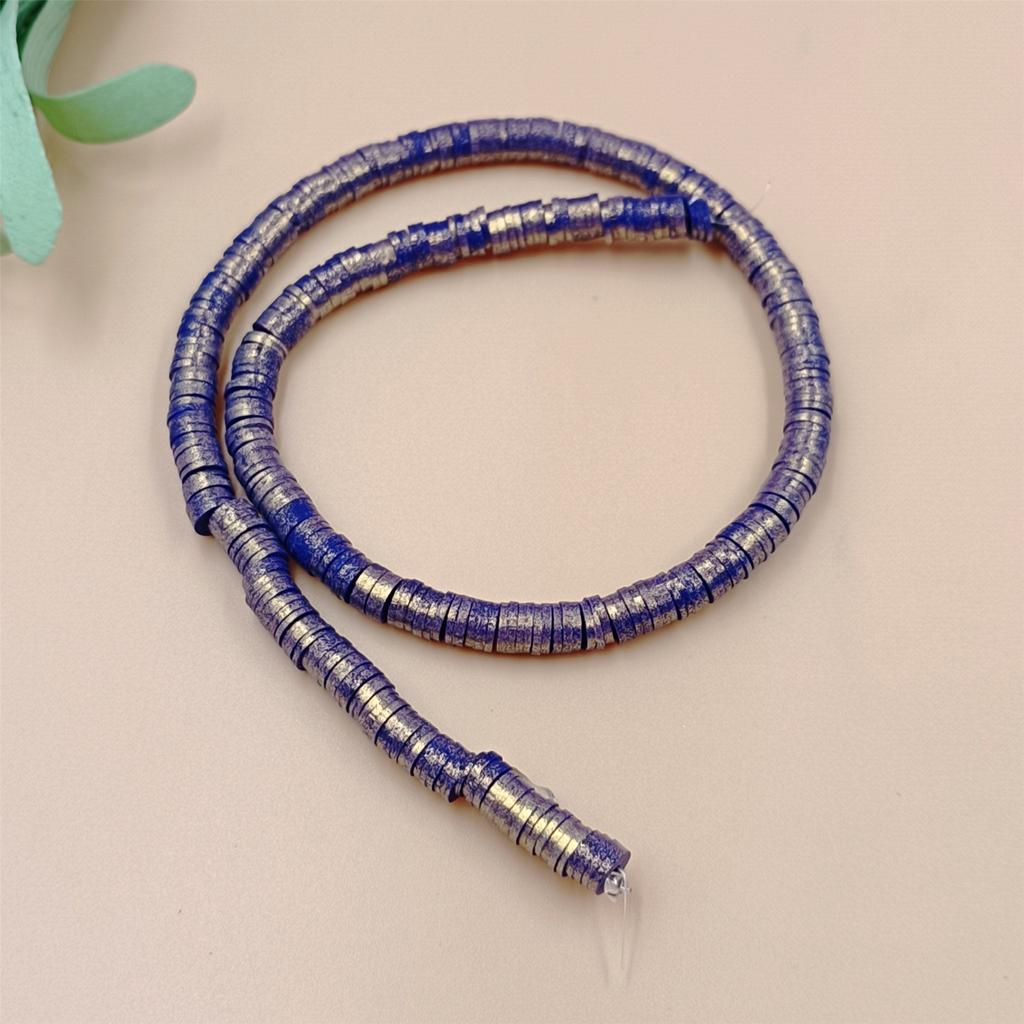 7 Colors 350PCS 1 String For Jewelry Making 6mm Spacer Beads Fashion Polymer Clay Pearlescent Powder Loose Beads DIY Handmade Necklace Bracelets