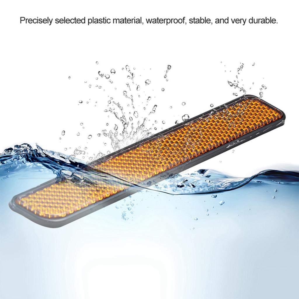 2 шт. Пластиковые мотоциклетные стоп-сигналы, габаритные огни, отражатели, аксессуары, желтые