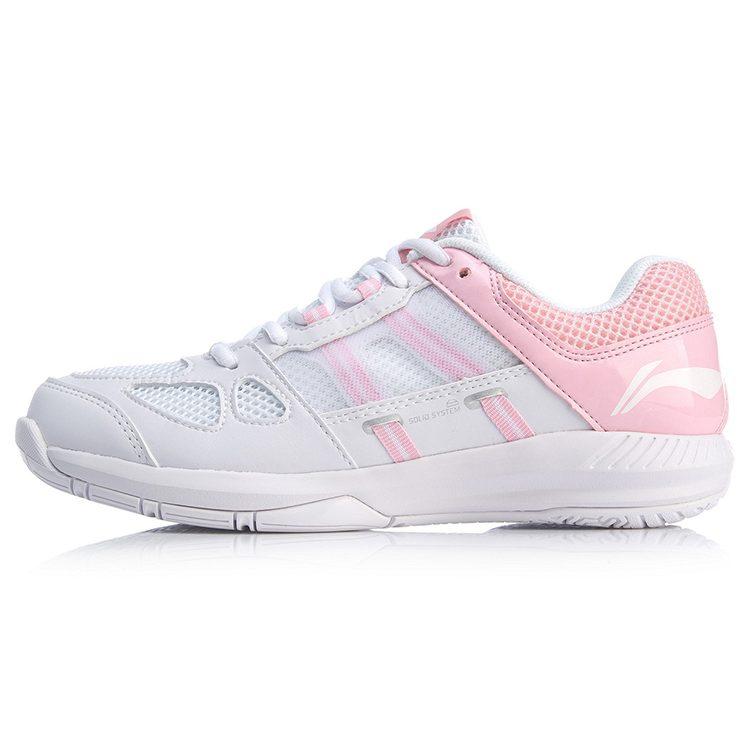 Li Ning Защитные Бадминтонные Кроссовки Женские Низкие Светло-Розовые AYTN054-6