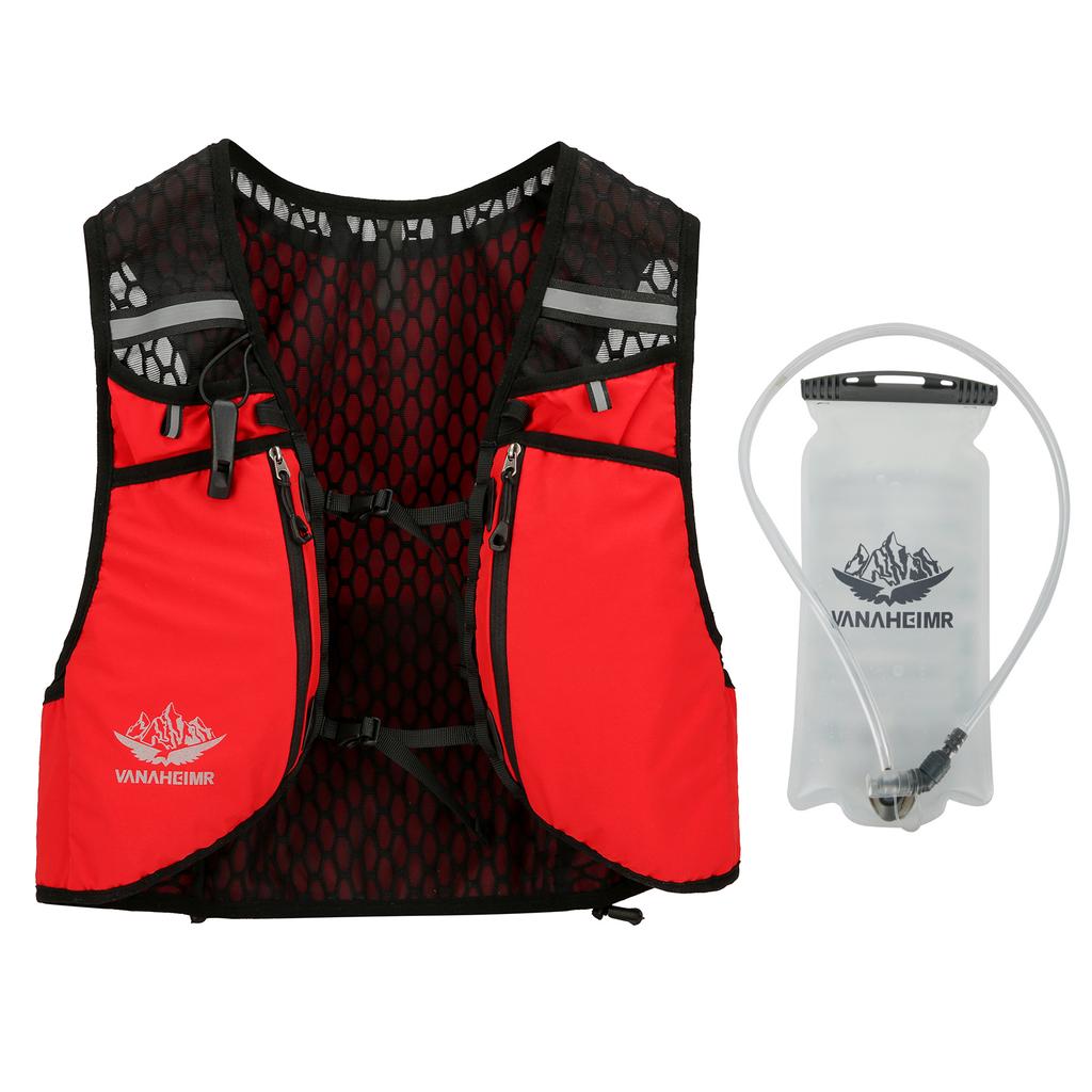 Жилет для бега VANAHEIMR с сумкой для питья, регулируемый универсальный жилет для питья для женщин и мужчин
