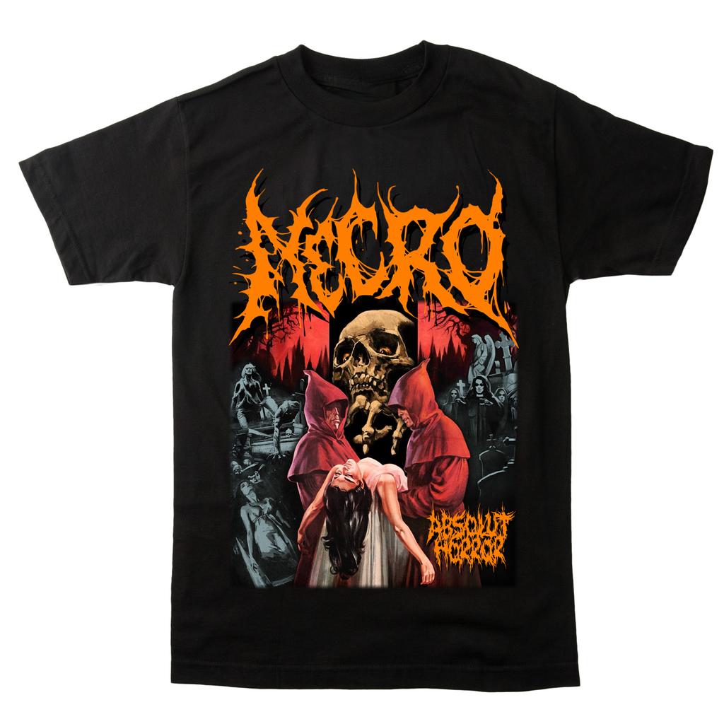 Necro Absolut Horror Бутылка Повседневная Футболка Люксовый Бренд для Мужчин и Женщин Топ 2026 Забавная Логотип