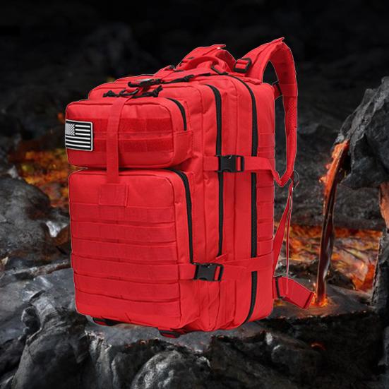 Outdoor Travel Backpack Waterproof Oxford Cloth 45L Large Capacity Multi-Pocket Design Quilted Shoulder Straps for