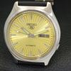 ЯПОНИЯ 7009A ВИНТАЖНЫЕ МУЖСКИЕ АВТОМАТИЧЕСКИЕ ЧАСЫ SEIKO 5 С ЗОЛОТИСТЫМ ЦИФЕРБЛАТОМ a701310-5