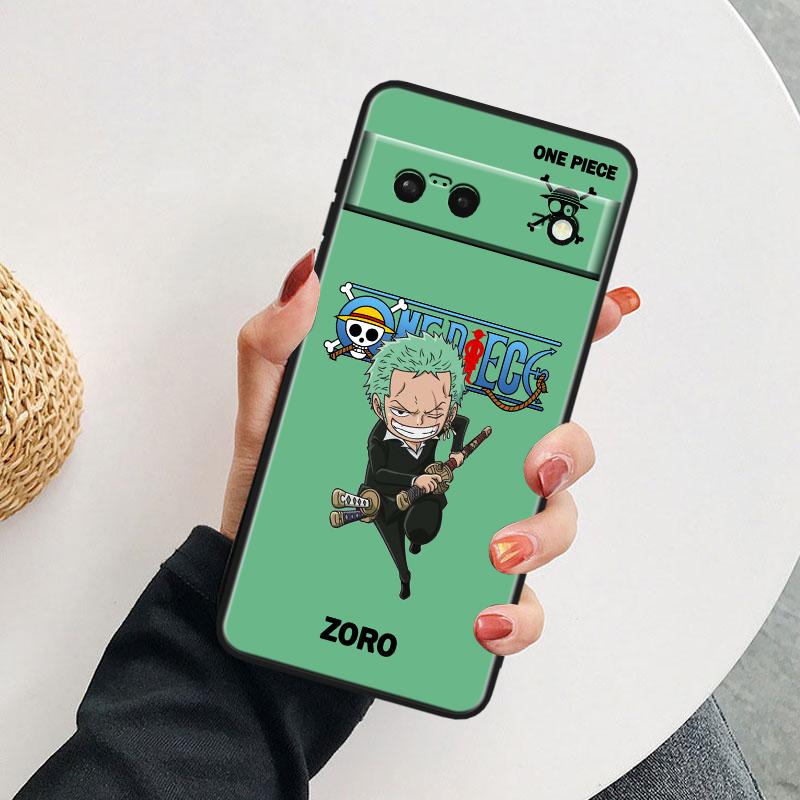 Цельный противоударный чехол Luffys для Google Pixel 8 7A 6A 5A 5 4 4A XL Pro 5G, черный чехол для телефона, мягкий чехол для телефона Fundas Capa