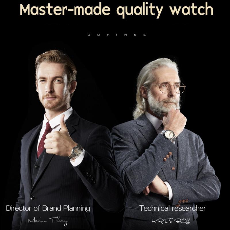 OUPINKE New Business and Leisure Ladies Watch Fully Automatic Mechanical Watch Waterproof Diamond Inlaid High-end Watch