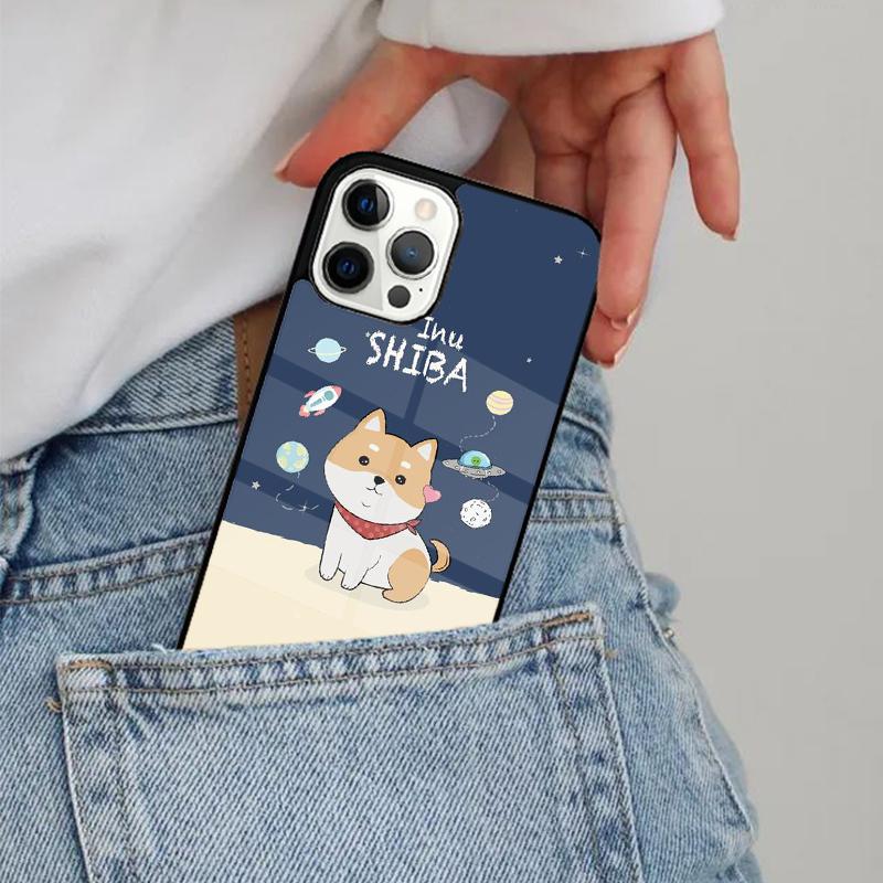 Shiba Inu Cute Cartoon Art Phone Case Magesafe Magnetic Wireless Cover For iPhone 17 Air 16 16e 11 12 13 14 15 Pro Max Plus
