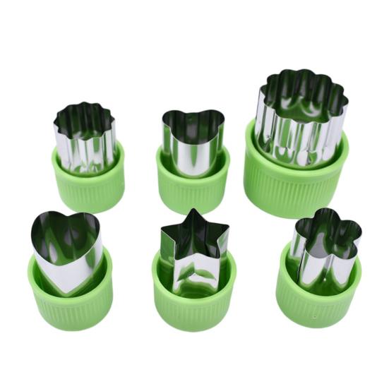 Stainless Steel Vegetable Cookie Cutter Set Multi-Shape Mold for Ravioli Pasta Fruit Carving Non-Stick BPA-Free Dishwasher Safe Essential DIY Tool
