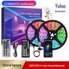 Bluetooth LED Strip Lights with Music Sync & 44-Key Remote - 5V 5050/2835 RGB Atmosphere Lighting