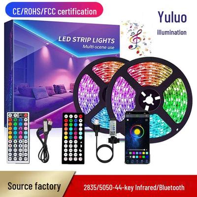 Bluetooth светодиодная лента с синхронизацией с музыкой и 44-кнопочным пультом - 5В 5050/2835 RGB атмосферное освещение