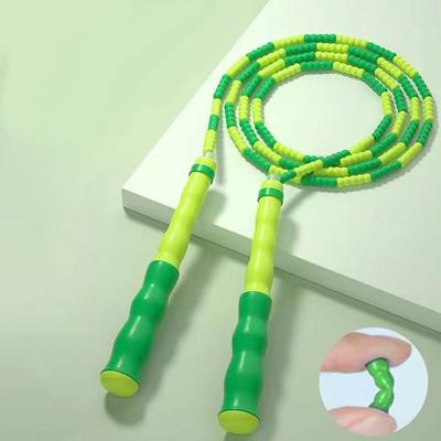 Скакалка Yousheng Beaded Jumping Rope Эргономичная удобная ручка Регулируемая гибкость Упражнение Физическое тестирование ПВХ Тренировочная скакалка для спорта