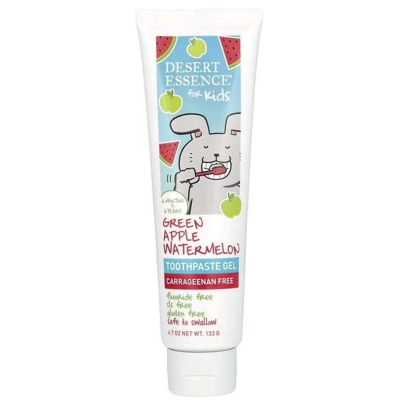Kids, Toothpaste Gel, 6 Months to 6 Years, Green Apple Watermelon, 4.7 oz (133 g)