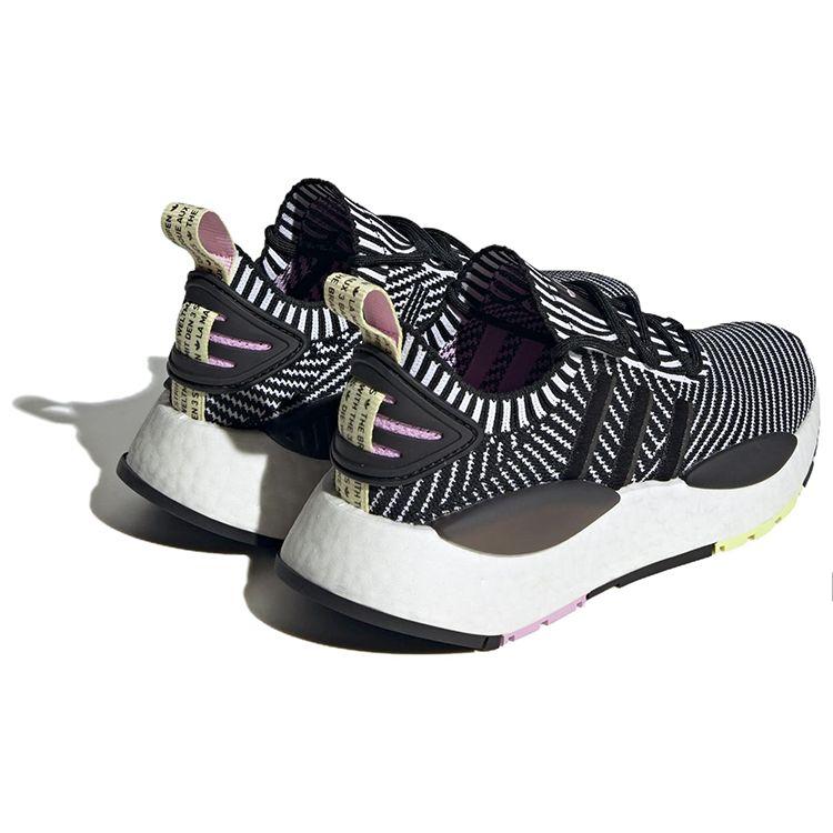 Adidas NMD_W1 Черные Белые Сиреневые Женские Кроссовки Основной Черный Облачно-Белый Серый Пять IE9594