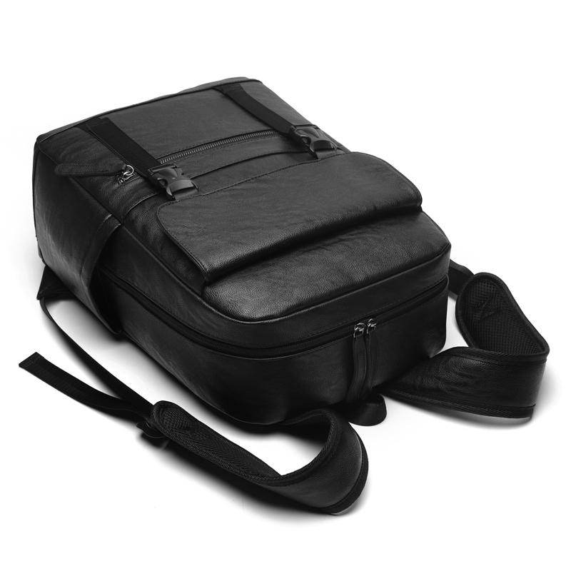 Мужской ПУ рюкзак деловой компьютерный рюкзак большой емкости рюкзак для улицы студенческий школьный рюкзак