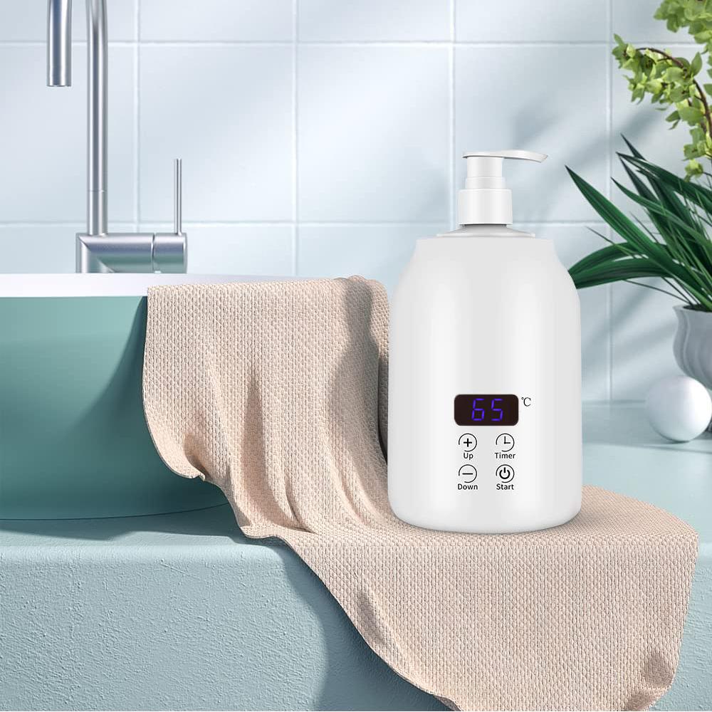 Электрический подогреватель массажного масла с 2 дозаторами для бутылок с маслом для салонов и спа