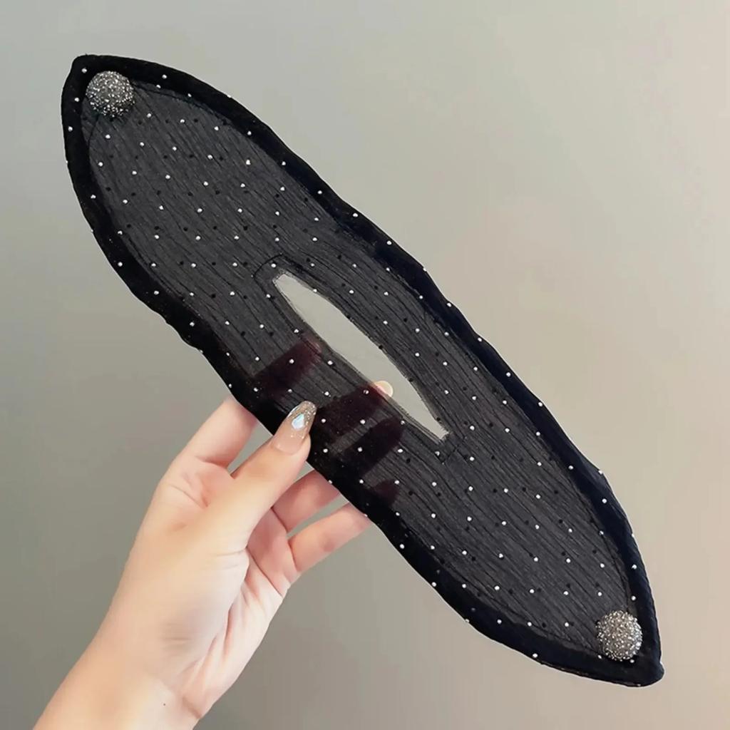 Ленивый стиль волос, женские ленты из чистой пряжи с бантом, черные пончики, повязка на голову, волшебная витая повязка на голову, простые корейские аксессуары для волос