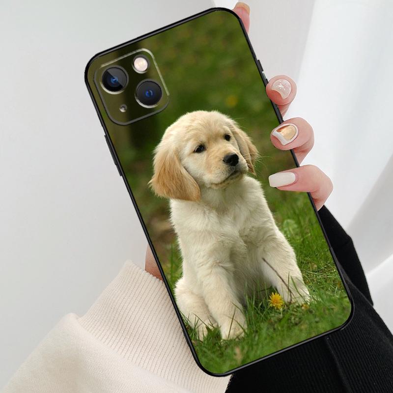 Golden Retriever Dog Phone Case For iPhone 11 12 13 14 15 16 Pro XS Max Mini Cover For iPhone X XR Plus Back Case