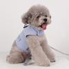 Dog Boutique Dog Harness Clothes Set Lead Leash Set Chest Leash Walking Supplies, Sky Blue