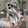 Чехол с мраморным узором и золочением для iPhone 17 Pro Max Coque iPhone 16 15 14 13 12 Pro Max 11 Прозрачный силиконовый мягкий чехол из ТПУ