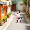1/64 Фигурка Фотографа Модель Коллекционная Железнодорожная Сцена Микро Ландшафт Ручная Роспись Смоляная Фигурка Миниатюрная Сцена Ручная Роспись