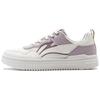 Li Ning Qingyun Trendy Comfortable Durable Non-Slip Low-Top Casual Shoes Women Sneakers White Purple AGCT298-3