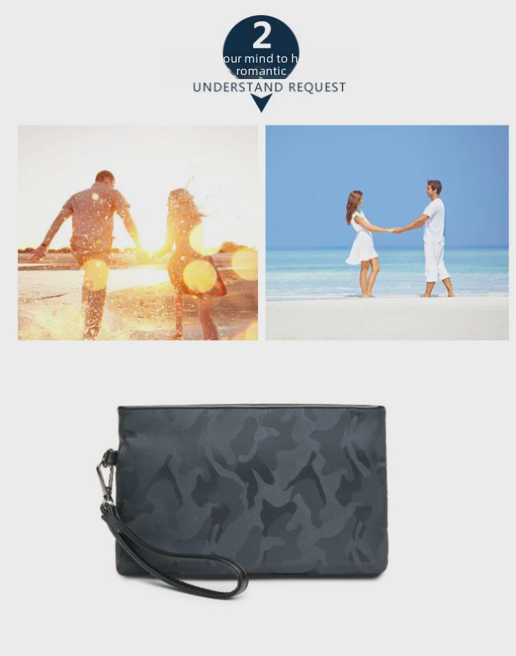 Men's Splash-Proof Business Casual Envelope Clutch & iPad Bag - Korean Fashion Handbag