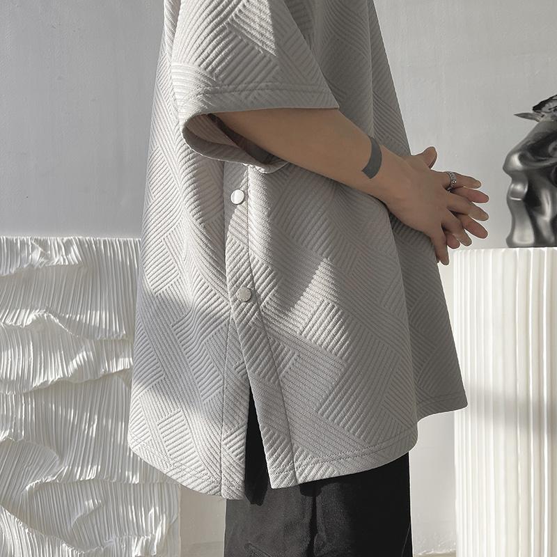 Летняя футболка с коротким рукавом, мужская модная футболка большого размера в стиле ретро, мужская уличная одежда, свободная футболка с круглым вырезом в стиле хип-хоп