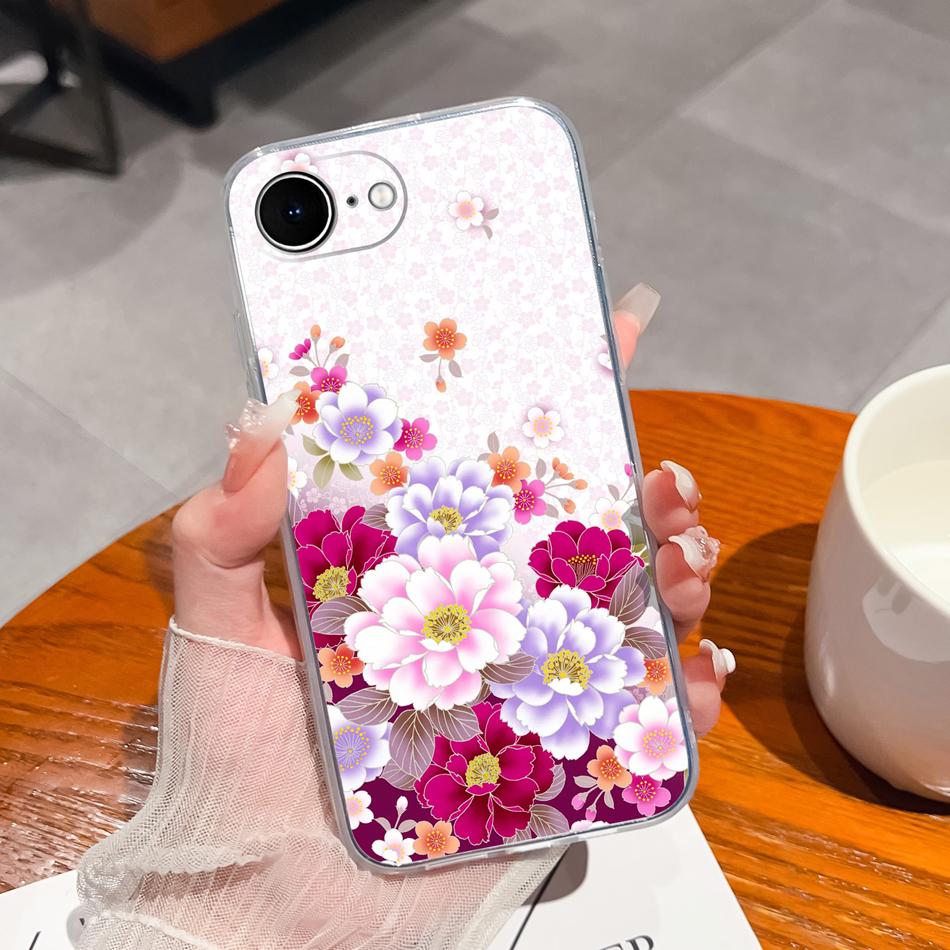For iPhone 17E Case Gradient Color Transparent Shockproof Phone Housing For iPhone17E/iPhone SE 2026 Soft Slim Back Cover Fundas