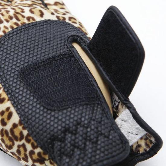 MIC 39 GOLF FIT39 Size Small Gloves, Unisex, MGF-220N, Right-Handed (Left-Handed), Leopard/Black,