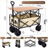 Кемпинг со знаменитостями Ручная тележка: Прочная уличная тележка для кемпингов, пикников и уличных киосков