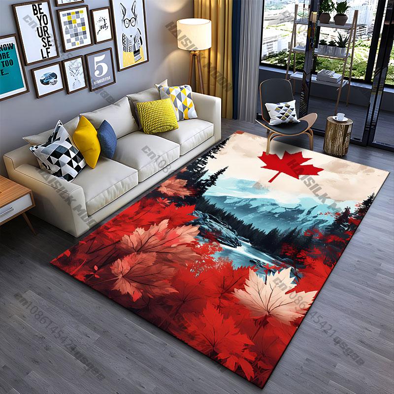 Canadian nature and symbolic identity carpet Yoga living room room decor children's crawling mat doormat area rug