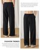 Ramie blend men's and women's casual pants breathable pants