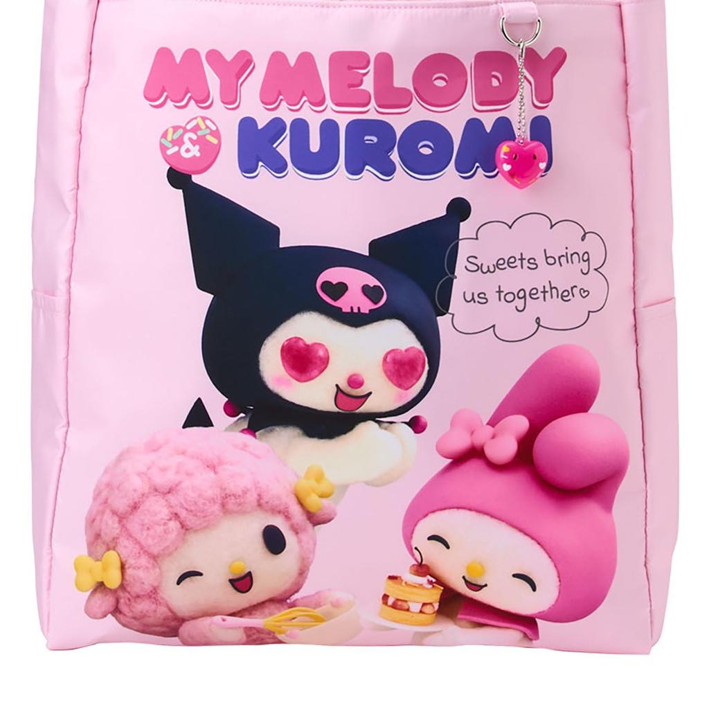 Sanrio Tote Bag Original Anime My Melody My Melody Kuromi A4 Size Ages 879894 (Netflix & Kuromi) & Polyester/PVC 3+
