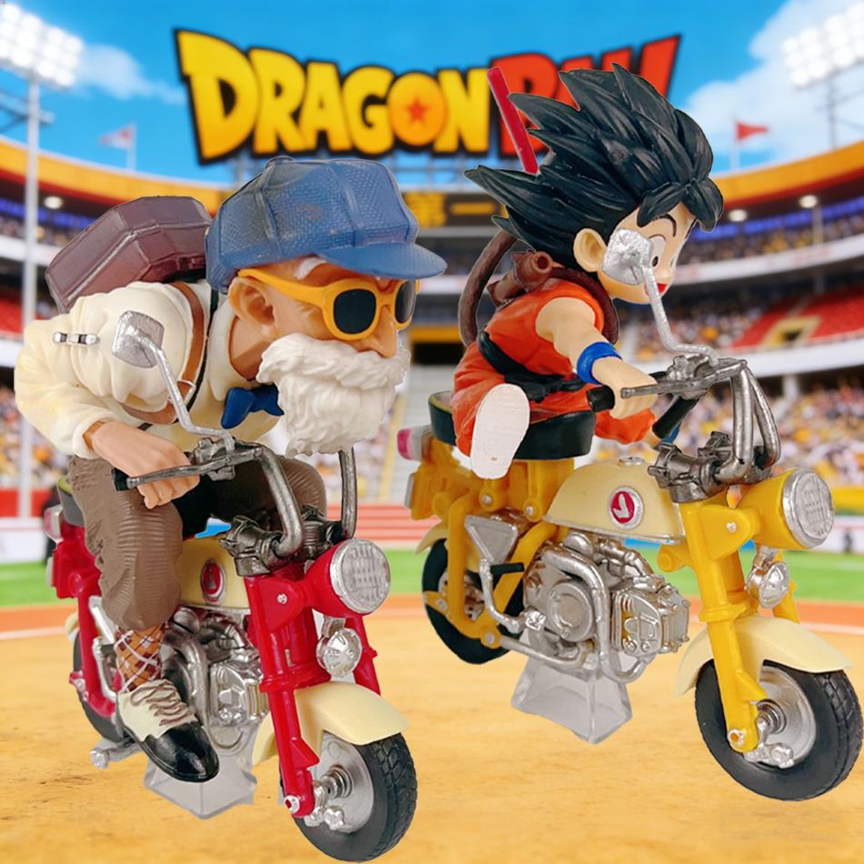 Распродажа Фигурка из аниме Dragon Ball Сон Гоку Мастер Роши Локомотивы ПВХ Экшен Каме Сеннин Мотоцикл Игрушки