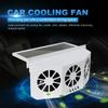 New Car Exhaust Fan USB Rechargeable/solar Air Circulation Wind Heat And Dissipation Ventilation Power Head Fan 1/3 High Coolin