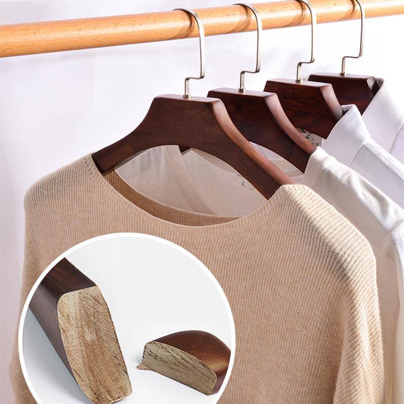 1/2 шт. высококачественные прочные деревянные вешалки, ретро утолщенные вешалки для одежды, рубашек, курток, качественные органайзеры для костюмов с широкими плечами