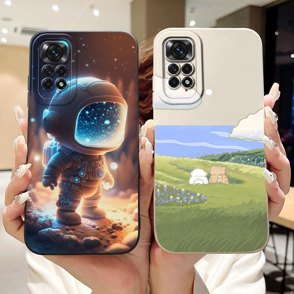 For Xiaomi Redmi Note 11 4G Case Redmi Note 11S Stylish Candy Painted Cover Soft TPU Phone Case For Redmi Note 11 Pro Plus Shell