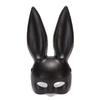Rabbit Ears Mask Half Face Environmental Protection PVC Masquerade Mask for Parties Costume Matte