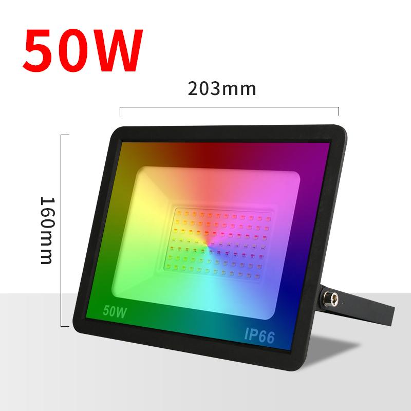 Светодиодный RGB прожектор Smart Reflector 30 Вт 50 Вт 100 Вт Водонепроницаемый уличный прожектор Настенное освещение Tuya WIFI Управление проектором Сад