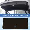 Для BMW X3 G01 2018-2026 Кожаный противоударный защитный коврик на дверь багажника автомобиля, защитная накладка от царапин на крышку багажника, коврик в багажник, аксессуары для интерьера