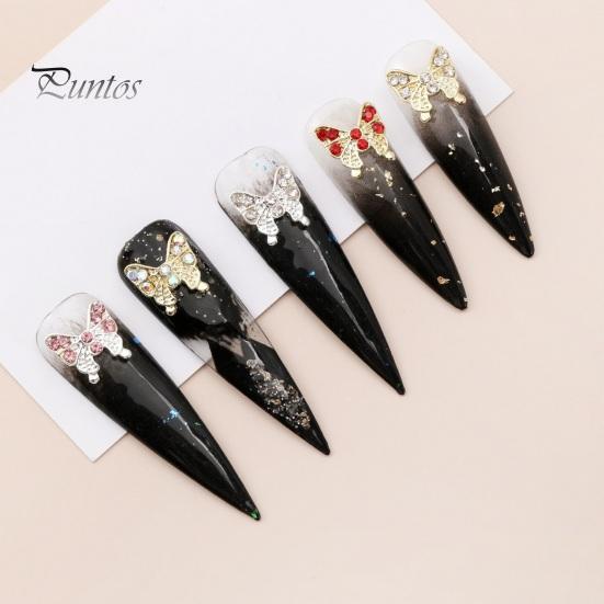 10 шт., подвески для ногтей в виде бабочек, блестящие стразы, инкрустация из искусственного кристалла, 3D подвески, аксессуары для маникюра «сделай сам», ювелирные изделия для дизайна ногтей, украшения для чехла для телефона, украшения для ногтей