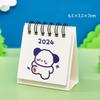 Мультяшный мини-настольный календарь, студенческий настольный декоративный календарь, милый фруктовый текстовый настольный календарь