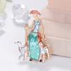 Temperament Painted Girl Cartoon Brooch All-Match Dripping Oil Brooch