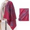 Imitation Cashmere Scarf New Autumn and Winter Fashion Printed Shawl Scarf Women's Medium Length Thickened Warm Scarf