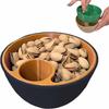 Easy To Clean Pistachio Bowl Set Reused 2-in-1 Snack Organizer Shell Storage Holder  Kitchen Tool