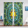 Мандала богемные бохо зеленые синие тюлевые шторы для гостиной спальни кухни шифоновые прозрачные шторы декор для окон