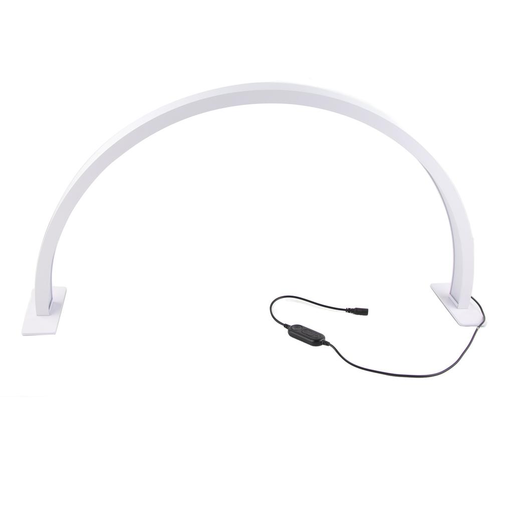 Half Moon Desktop Light 3000‑6000K 490pcs Light Chips U Shape Tattoo Desk Lamp 100‑240V White Large