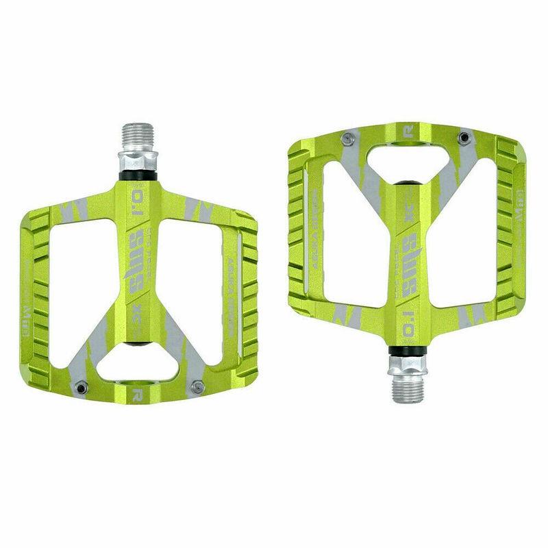 Mountain Road Bike Aluminum Alloy Practical Pedals Flat Platform Bicycle Pedal 1Pair Suitable Outdoor Bike Sport Tools Accessory